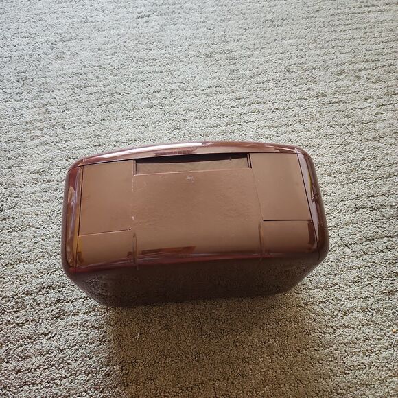 RARE Vintage MCM Choc Brown Plastic "The Jewel Kit" Lock Storage Travel Box - Picture 12 of 16
